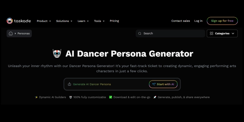 ai dancer persona