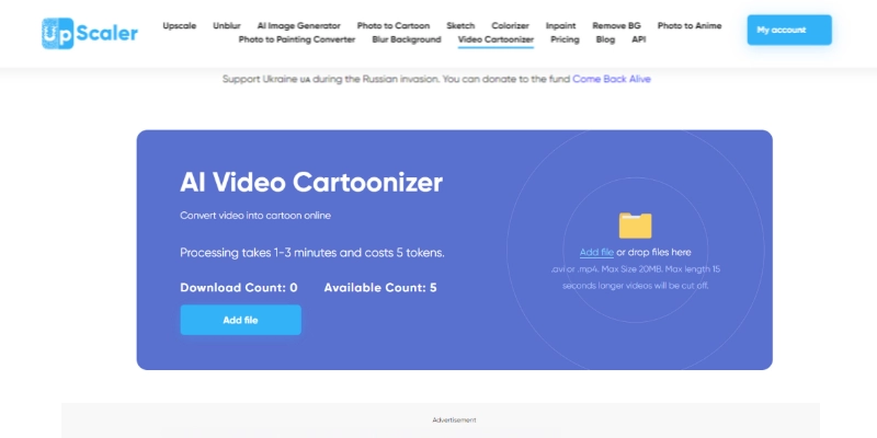 ai video cartoonizer