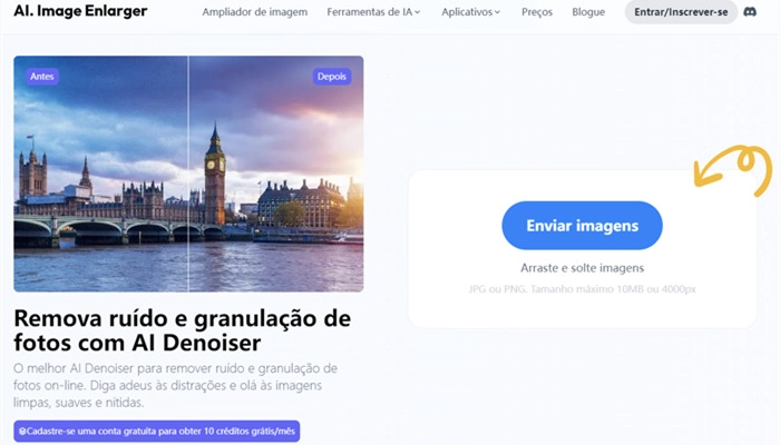 AIImageEnlarger-remover ruído e granulação