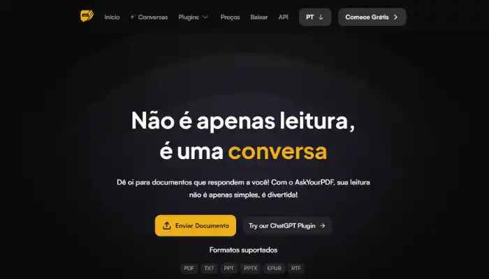 AskYourPDF - alternativa do ChatPDF grátis