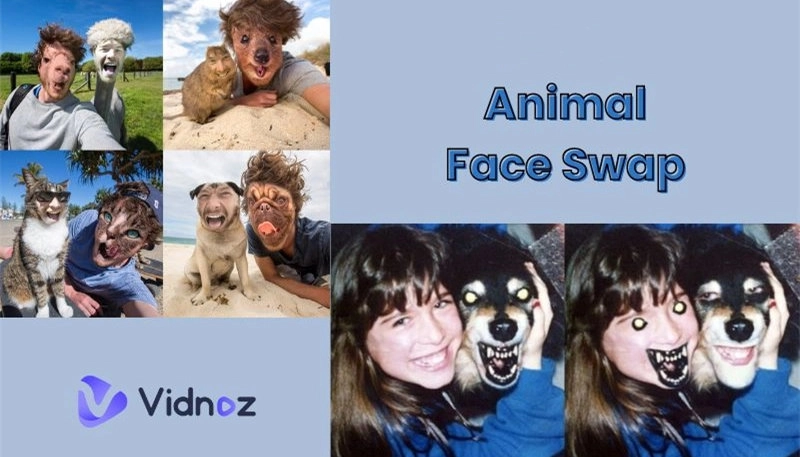 Colocar Rosto de Animal na Foto para Criar Animal Face Swap Engraçado Online