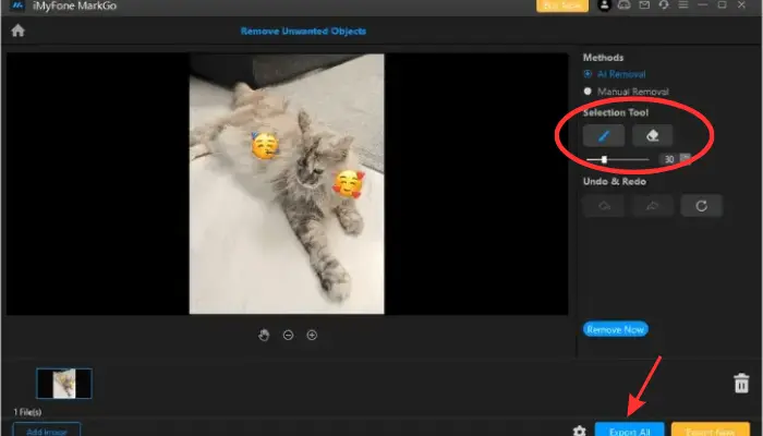 aplicativo de tirar foto com emoji com imyfone markgo