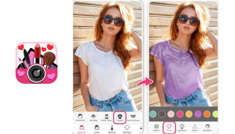 aplicativo para mudar cor de roupa em foto
