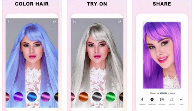 Fabby Look - app mudar cor do cabelo para ios