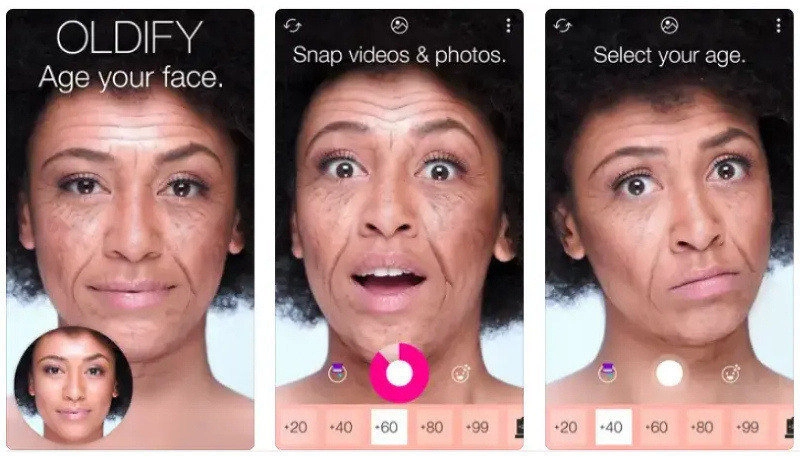 Oldify - app para envelhecer rosto