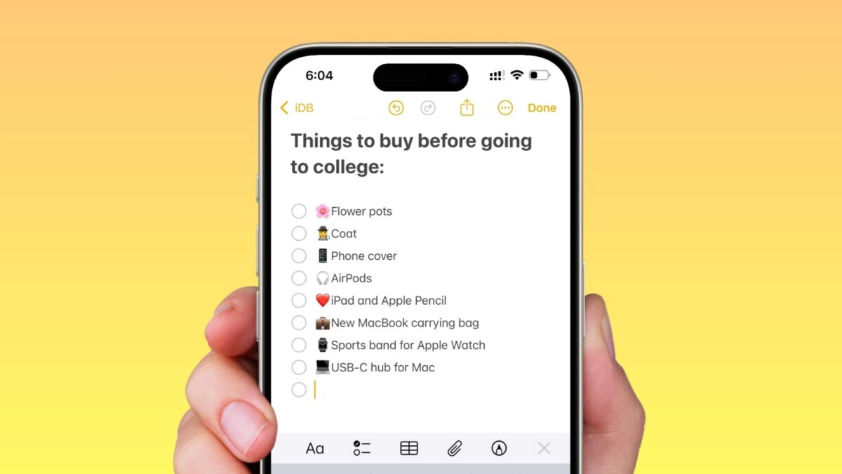 apple notes para fazer notes no celular