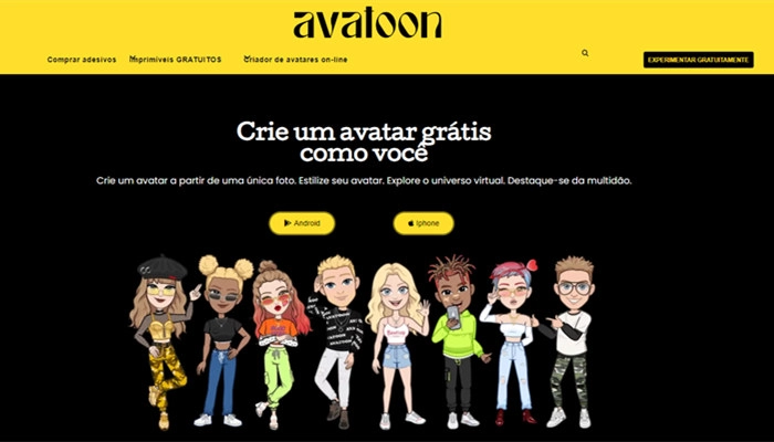 Avatoon-ai criador avatar de desenho