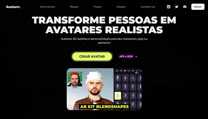 Criador de Avatar 3D: Criar Avatar em 3D Personalizado