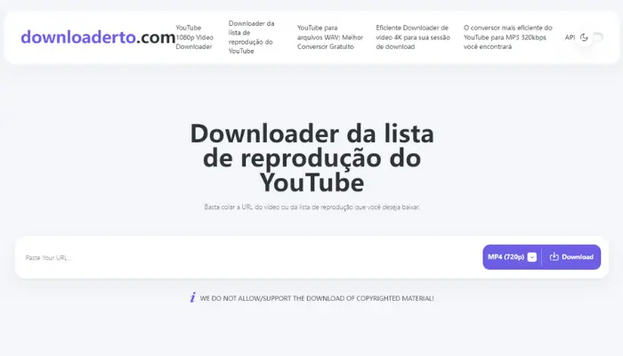 baixar musicas do youtube com downloaderto