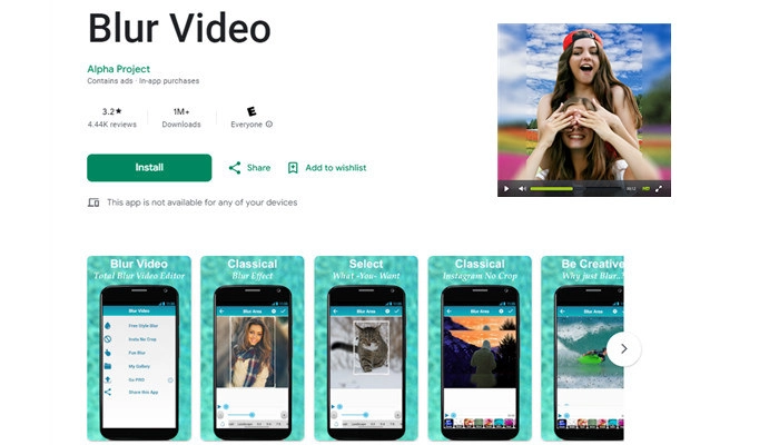BlurVideo-app para desfocar fundo de video