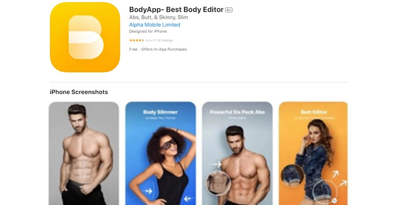 BodyApp-editor de corpo