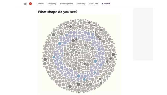 buzzfeed teste daltonismo numeros