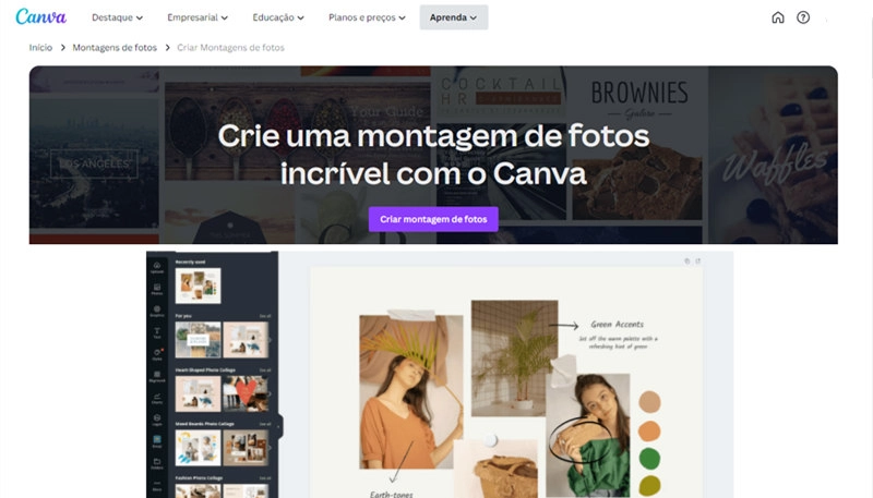 Canva-aplicativo de fotos montagem