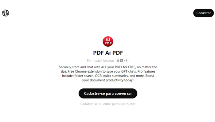 ChatGPT-chat pdf ai grátis