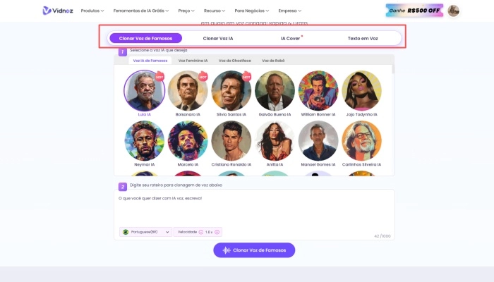 clonar voz masculina