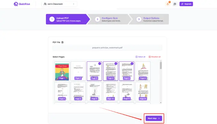 como fazer flashcards com quizrise