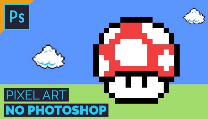 Um jogo estilo pixel art com super mario bros. plataforma de