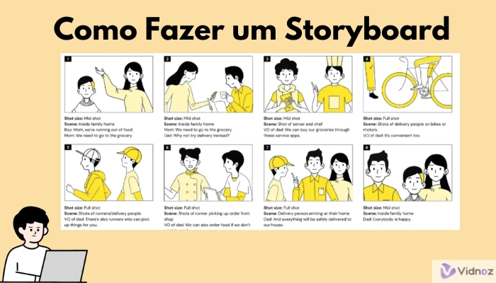 Como Fazer um Storyboard de Vídeo sem Esforço Online com Criador de Storyboard Grátis - Guia Completo