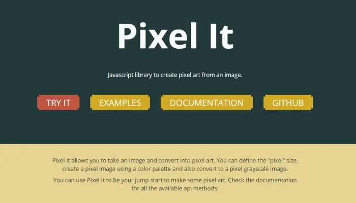 como pixelizar uma imagem com pixel it