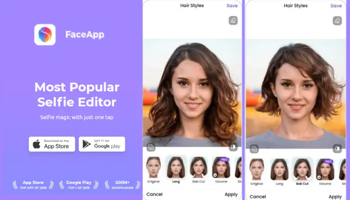 como saber se ficaria bem de franja com faceapp