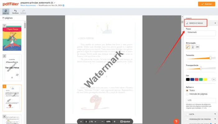 como tirar marca d'água de pdf grátis com pdffiller