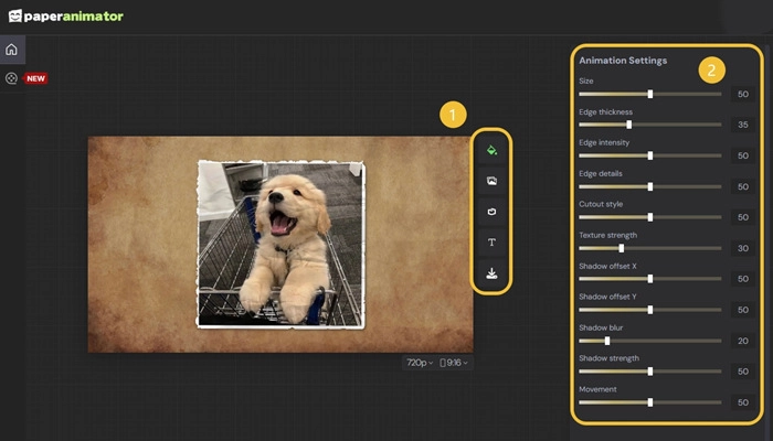 como usar paper animator
