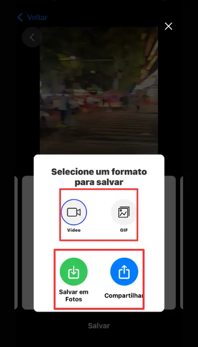 compartilhe vídeo em boomerang vídeo loop editor