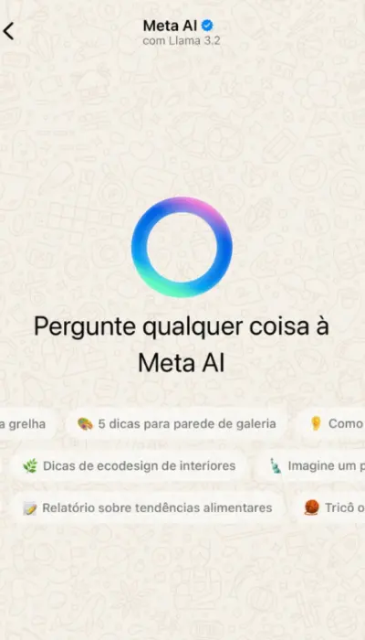 conversar com meta ai no whatsapp