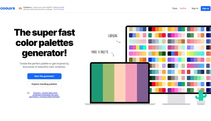 coolors crie paleta de cores online gratis rapidamente