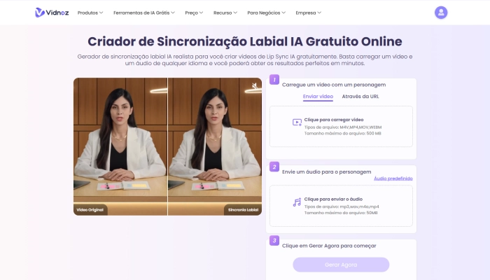 criador de sincronização labial ia gratuito