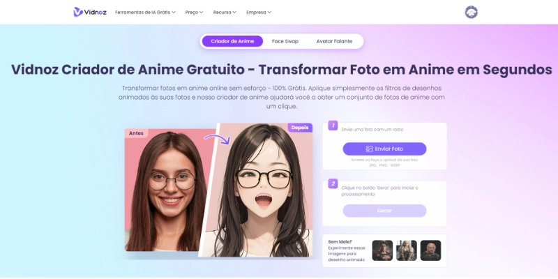 criar video de desenho animado com foto de anime