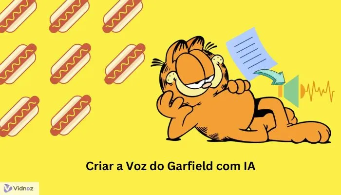 criar voz do garfield com ia