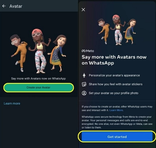 criar whatsapp avatar no android 3