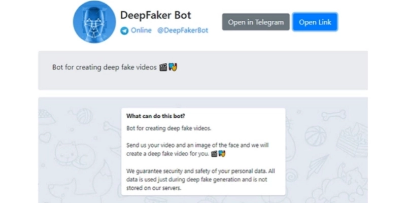 deepfake app telegrram deepfake bot
