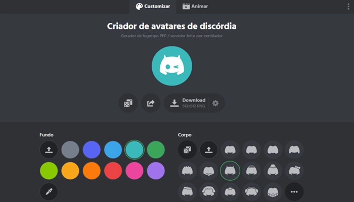 Criador de Avatar Discord - Personalizar seu Perfil do Discord