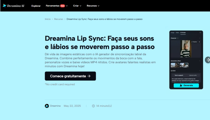 dreamina lip sync ia