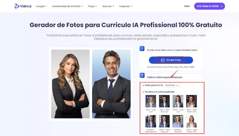 escolher um estilo para sua foto profissional de tinder