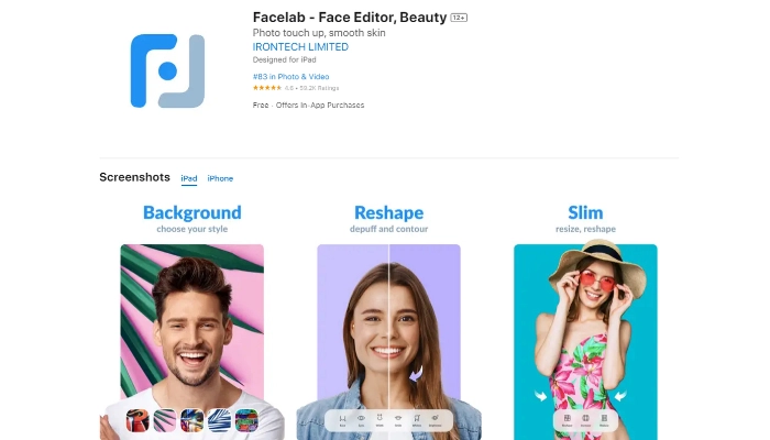 face lab para trocar sexo na foto