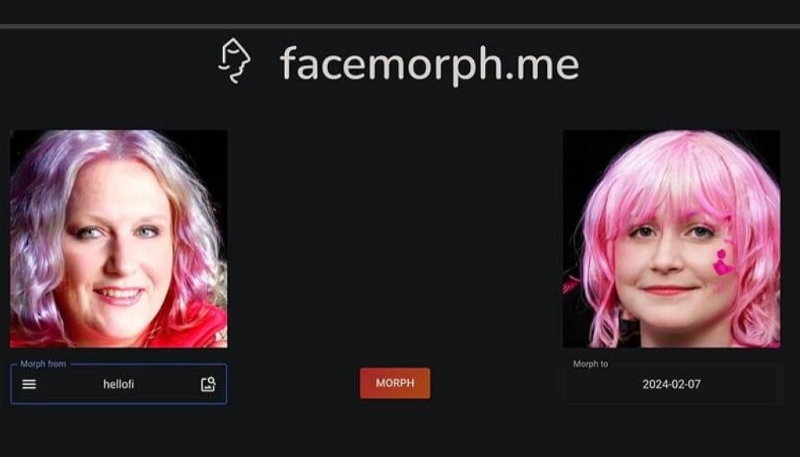facemorph para juntar rostos online