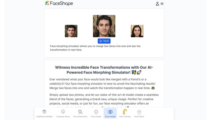 faceshape morph