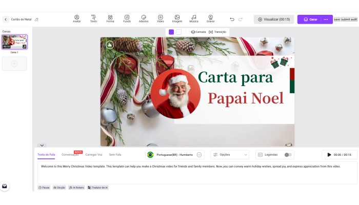 fazer carta para papai noel