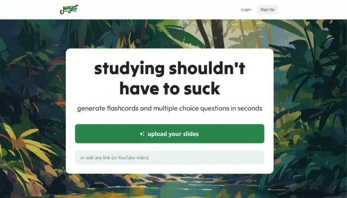 fazer flashcards com jungle ai