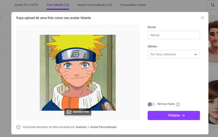 fazer naruto falar