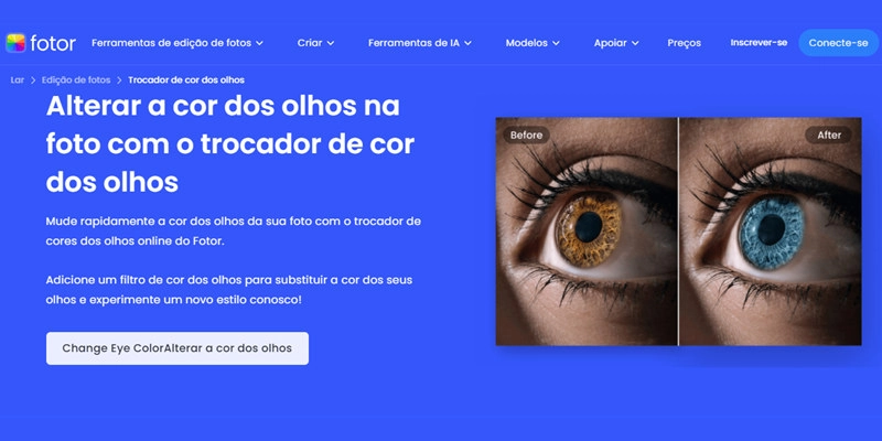 fotor-trocador de cor dos olhos