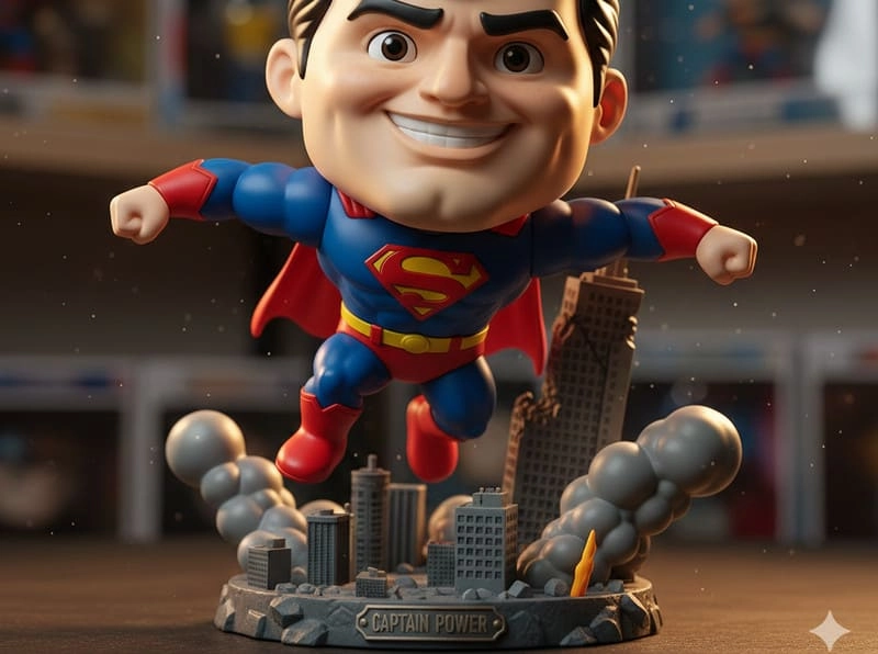 gemini Figurinha 3D Estilo Brinquedo Nano Banana