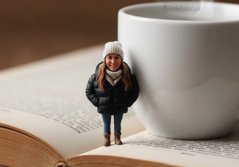 gemini personagem miniatura estilo nano banana