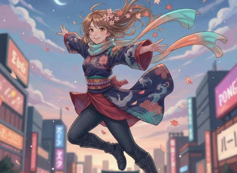 gemini retrato dinamico inspirado em anime