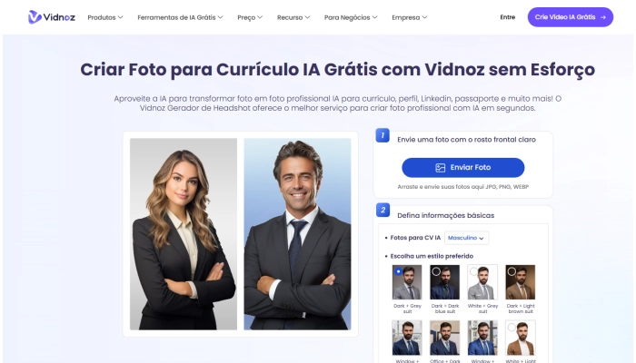 gerador de foto com terno