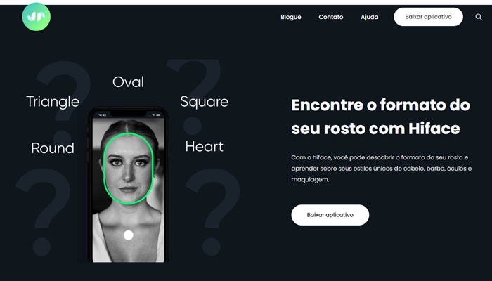 hiface-teste formato de rosto online