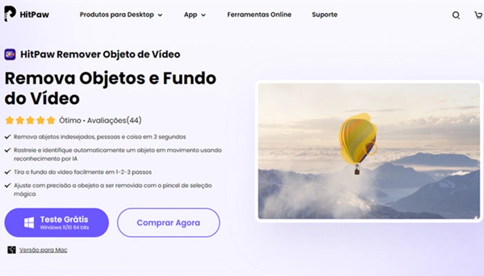 Hitpaw-remover objeto de vídeo online